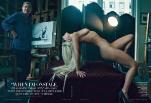 Lady Gaga Naked Painting