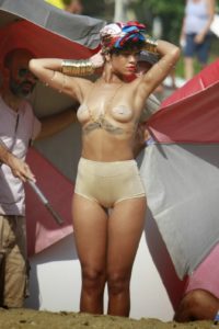 Rihanna Boobs Camel Toe