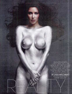 Kim Kardashian Nude Body Paint