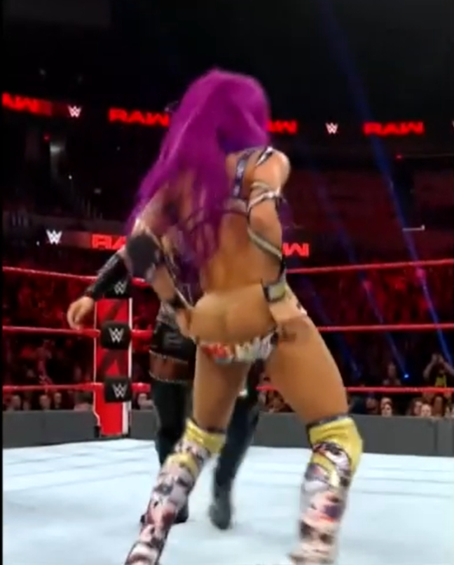 Sasha Banks Bare Ass