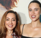 Aubrey Plaza and Margaret Qualley Nude Lesbian Sex Scene in "Honey Don't!"